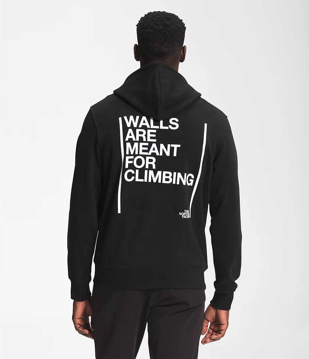 The North Face Walls Pullover Kapuzenpullover Herren - Schwarz CH-372DOOH